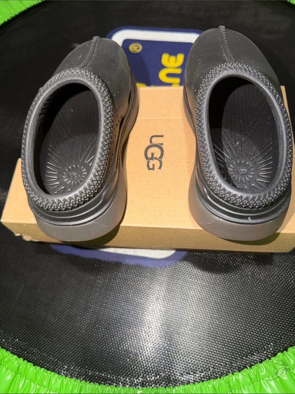 UGG Kids Black Slip-On Clogs